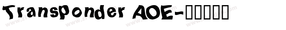 Transponder AOE字体转换